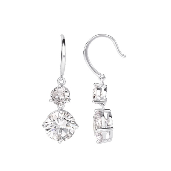Believe By Brilliance Jewelry - Believe by Brilliance diamond rhinestone silver teardrop dangle earrings✨